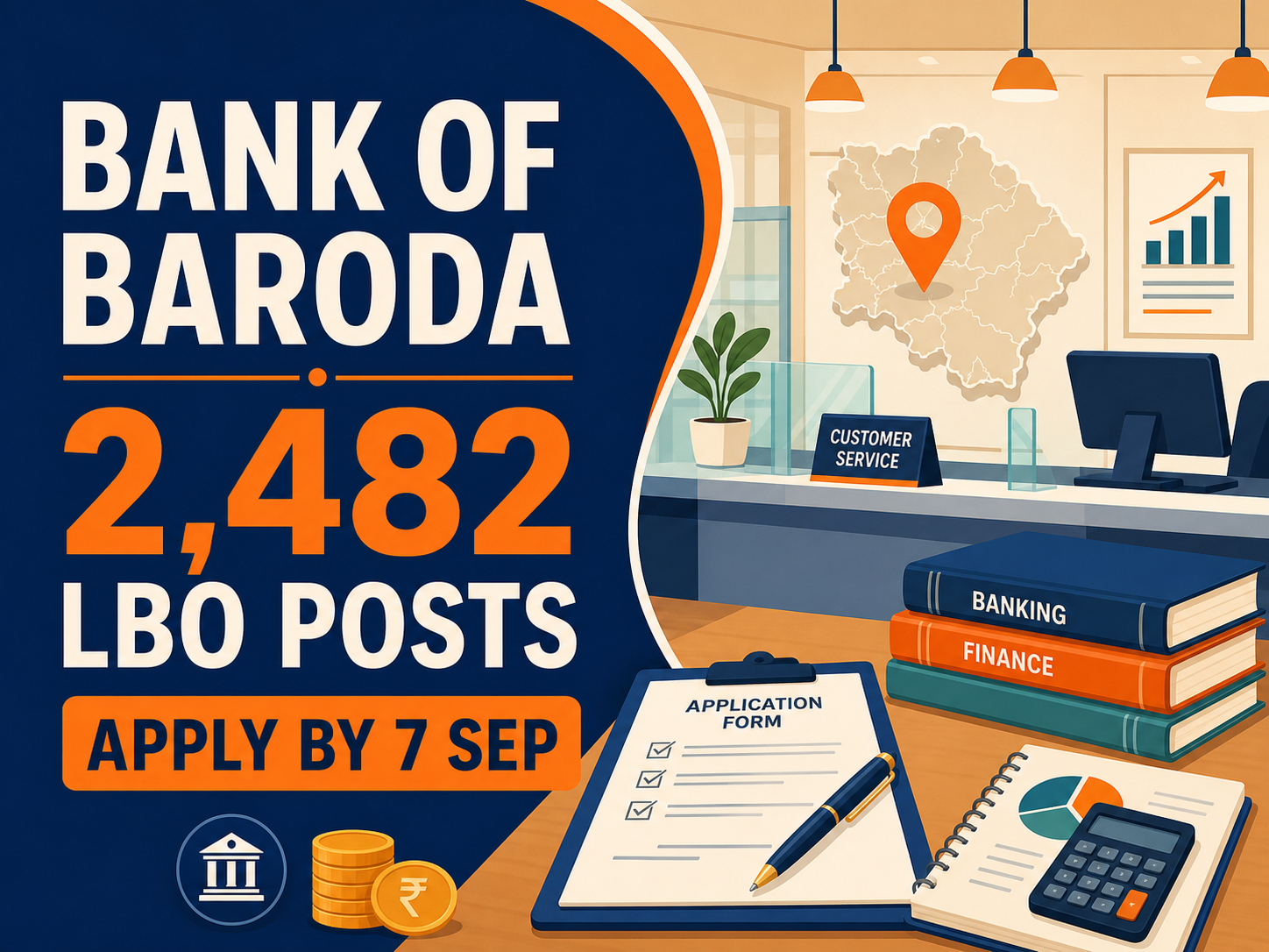 Cover image for Bank of Baroda LBO Recruitment 2026 – 2,482 Local Bank Officer Posts