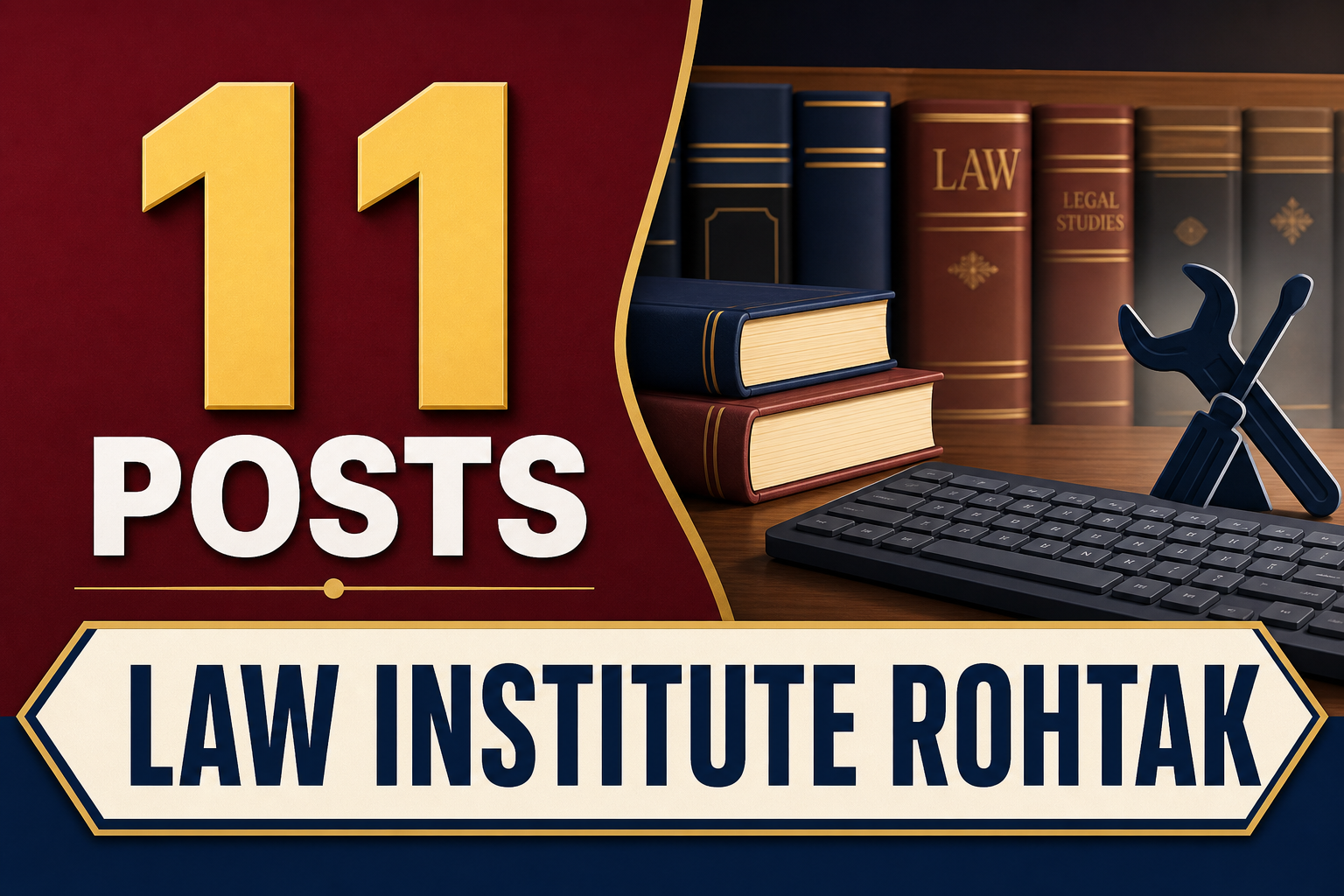 Cover image for Chhotu Ram Institute of Law Recruitment 2026 – 11 Posts