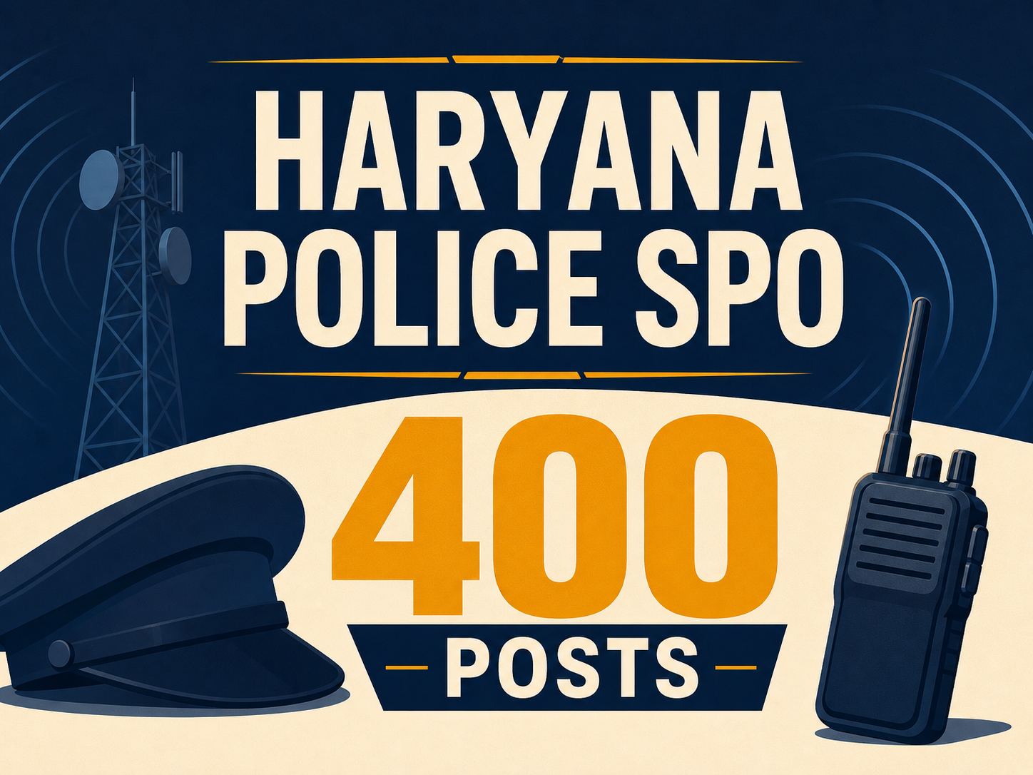 Cover image for Haryana Police SPO Recruitment 2026 – 400 Telecommunication Posts