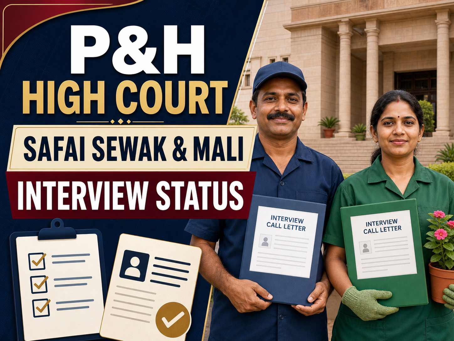Cover image for Punjab and Haryana High Court Safai Sewak & Mali Interview 2026