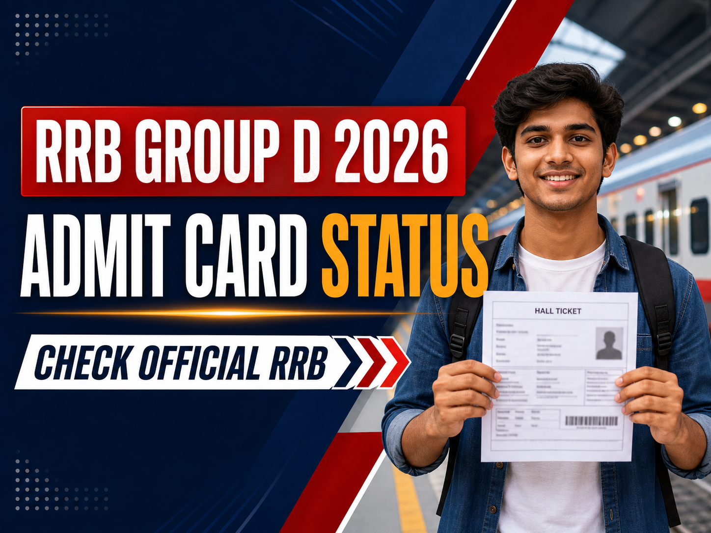 Cover image for RRB Group D Admit Card 2026 – Check Official Hall Ticket Status